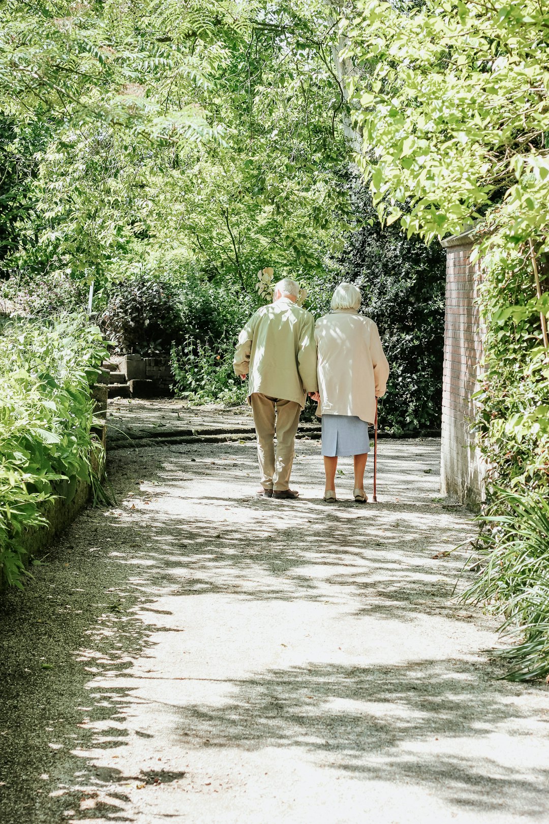 gallery-2 Elderly couple taking a walk through the park. Arboretum Trompenburg, Rotterdam.